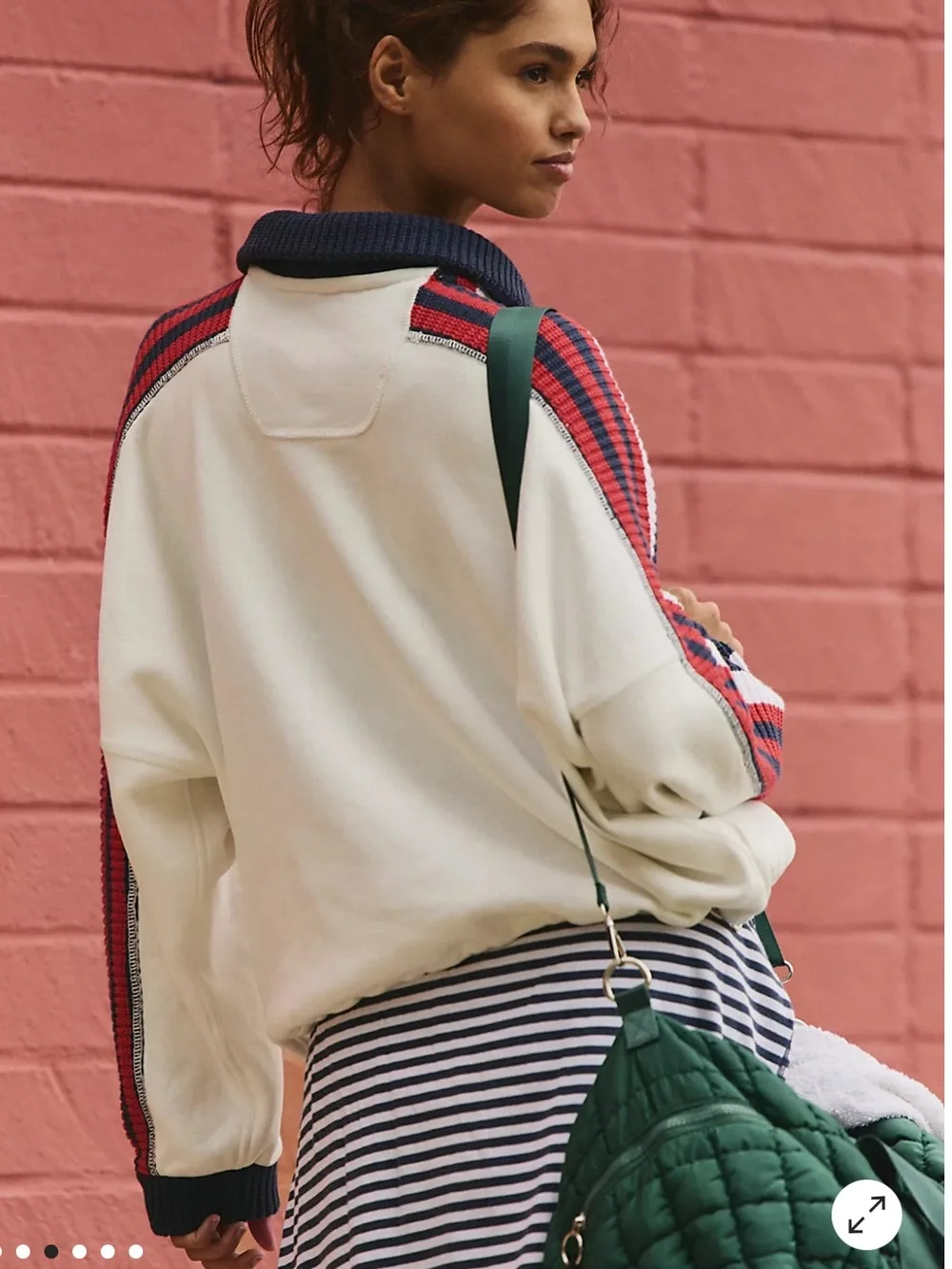 Free people movement step it up half zip sweatshirt - Picture 2 of 10